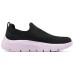 Skechers WOMEN'S GO WALK Anti-Slip Wear-Resistant Low-Top Casual Shoes Women's Black Black/Pale Dogwood, 36.5