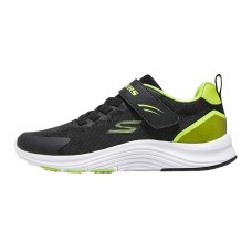 Skechers Abrasion Resistant Breathable Cushioning Mid Top Kids' Running Shoes Black Kids' Черный, 27.5