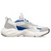 Skechers Stamina Airy Cushioning Anti-Slip Wear-Resistant Breathability Low-Top Chunky Sneakers Men's Gray Blue 41.5