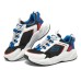 Skechers Cushioning Wear-Resistant Low-Top Kids' Running Shoes White Black Blue Teenagers Белый, 30