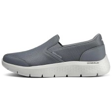 Skechers Anti-Slip Wear-Resistant Low-Top Casual Shoes Men's Gray Серый, 42.5