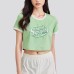 Skechers Regular T Shirt Women's Light Green Light Green/00QB, M