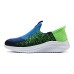 Skechers SKECHERS GIRLS Slip-Resistant Cushioning Kids Lifestyle Shoes Blue Black Green Teenagers Black Blue/Lemon, 31
