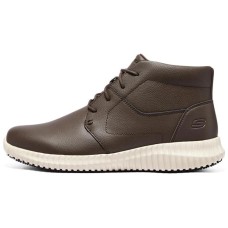 Skechers Work Relaxed Fit Cushioning, Slip Resistant, And Abrasion Resistant High Top Casual Shoes Men's Brown 39.5