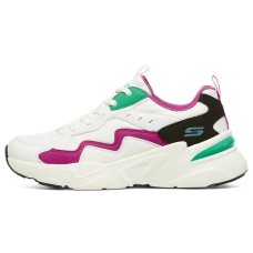 Skechers Bobs Bamina 'White Green Pink' Women's 37.5