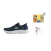 Skechers Slip Ins Durable Breathable Low Top Running Shoes Men's Marine Blue Синий, 41