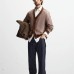 ZARA Sweaters Men Chocolate Коричневый, M(180/96A)