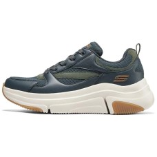 Skechers Slip-Resistant Low-Top Casual Shoes Men's Dark Gray Charcoal Gray/CCL, 40
