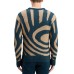 Men's Hairy Big Waves Dropped Shoulder Sweater Night Logo Wave, XL