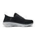 Skechers Cushioning Slip Resistant Low Top Training Running Shoes Men's Black Gray Black Gray, 39