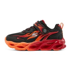 Skechers Slip Resistant Cushioning Kids Lifestyle Shoes Orange Red Kids' Orange red, 28.5