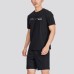 Skechers Casual Sportswear Men's Carbon Black Set (Carbon Black), S