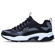 Skechers Stamina Running Shoes Black/White/Gray 41