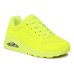 Skechers Uno Cushioning Anti-Slip And Wear-Resistant Low-Top Casual Shoes Women's Neon Yellow 36
