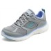 Skechers Slip-Resistant Low-Top Running Shoes Women's Gray Blue Gray Blue, 36