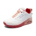 Skechers Cushioning Anti-Slip And Wear-Resistant Coverage Support Low-Top Casual Shoes Women's White Red white red, 37.5