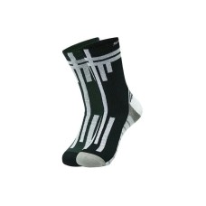 Skechers Mid Calf Socks Unisex 2 Pack 2 Pack (Carbon Black/Forest Green/03EM), M