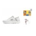 Skechers Slip Ins Durable Breathable Low Top Casual Running Shoes Men's White Gray Box White gray, 40