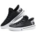 Skechers Slip Ins Durable Breathable Low-Top Casual Shoes Men's Black White Черно-белый, 42