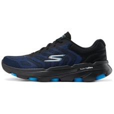 Skechers Non-slip Lightweight Low-Top Casual Running Shoes Men's Black Blue Black Blue, 39.5