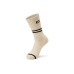 Skechers Mid-Calf Socks Unisex 2 Pack 2 Pack (Zelkova Wood/Beige/03EP), S