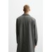 Пальто из смесовой шерсти ZARA Серый, XS