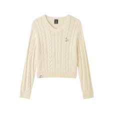Skechers SmileyWorld Sweater Women's Pearl Ecru Pearl Ecru, L