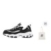 Skechers D'LITES 1.0 Anti-Slip And Wear-Resistant Warm Low-Top Chunky Sneakers Women's Black White Черно-белый, 37.5