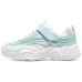 Skechers Girls Cushioning Wear-Resistant Low-Top Kids Lifestyle Shoes White Green Teenagers White Blue/Yellow Green, 33