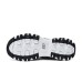 Skechers DLITES Anti-Slip Wear-Resistant Low-Top Chunky Sneakers Women's White Black Черно-белый, 37
