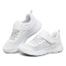 Skechers Great News Abrasion-Resistant Slip-Resistant Low-Top Kids' Running Shoes White Silver Teenagers 27.5