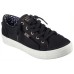 Skechers Bobs Extra Cute Slip-Resistant Cushioning Abrasion-Resistant Low-Top Skateboard Shoes Women's Black 39.5