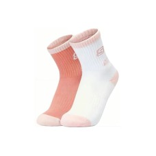 Skechers Kids Socks 2 pairs (bright coral/bright white), XL