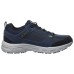 Skechers Cushioning, Wear Resistant Low Top Casual Shoes Men's Blue Black Marine Blue/Lemon, 40