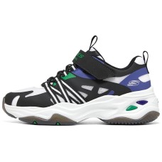 Skechers Stamina Airy Slip-Resistant Cushioning Wear-Resistant Kids Lifestyle Shoes Black White Teenagers 32