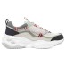 Skechers D'Lites 4.0 Chunky Sneakers Men Low Top Gray/Marine Blue/Red 40