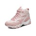Skechers D Lites 2.0 High Top Running Shoes Pink Women's 35
