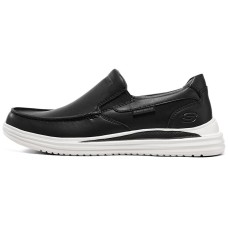Skechers Wide Fit Casual Shoes Men Low-Top Black 41