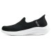 Skechers Slip Ins Hands Free Slip-Ins Durable Breathable Low-Top Casual Shoes Women's Black White Черный, 38