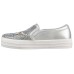 Skechers Skateboard Shoes Women's Low-Top Silver 36
