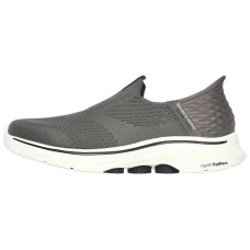 Skechers GO WALK 7 Anti-Slip Wear-Resistant Low-Top Casual Shoes Men's Gray Brown Серо-коричневый, 42