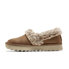 Skechers Slip-Resistant Warm Low-Top Casual Shoes Women's Brown Коричневый, 35