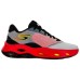 Skechers SKX Float Cushioned Slip-Resistant Low-Top Basketball Shoes Men's White Red Black WHITE BLACK ORANGE, 42
