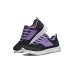Skechers Comfy Flex 1.0 Cushioning, Slip Resistant, And Abrasion Resistant Kids Lifestyle Shoes Black Purple Teenagers 28.5