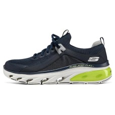 Skechers Glide Step Slip Resistant, Abrasion Resistant, Lightweight Low Top Casual Running Shoes Men's Blue Yellow 41