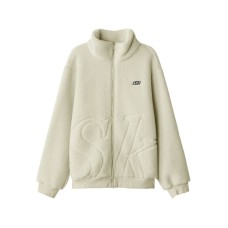 Skechers Velvet feel Coat Unisex Ecru XL