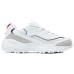 Skechers DLITES Anti-Slip Wear-Resistant Low-Top Chunky Sneakers Women's White White/Marine Blue/Red, 36