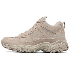 Skechers D'LITES Collection Cushioned Anti-Slip And Wear-Resistant Warm High-Top Chunky Sneakers Women's Taupe 35