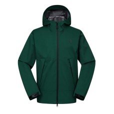 Skechers Water-Resistant Windproof Breathable Wear-Resistant Warm Quick Dry Super-Light Windbreaker Jacket Unisex Зеленый тропический лес, M