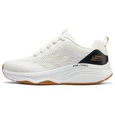 Skechers Cushioning Breathable Low-Top Running Shoes Men's White Black Черно-белый, 42